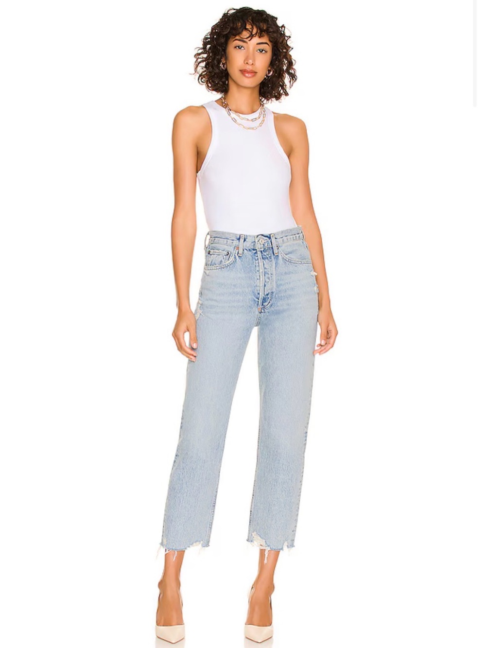 AGOLDE 90's Crop in Nerve Sz 29 100% Organic Cotton A1736-1206 - Picture 4 of 9